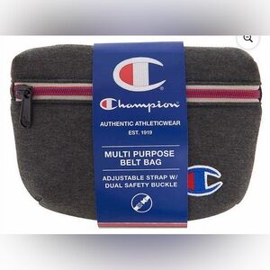Champion Dark Gray Belt Bag with Logo — NWT
